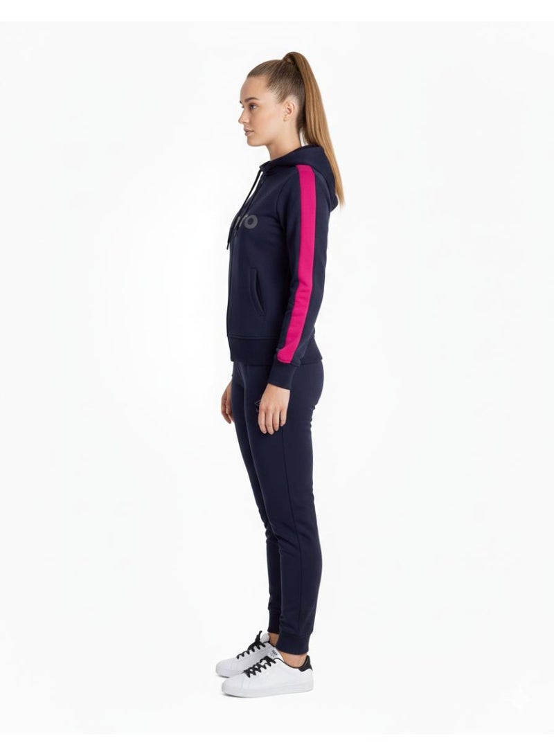 umbro Women’s 2-Piece Tracksuit Set with Hooded Zip Jacket & Jogger Pants – Casual Sportswear Lounge Wear - Image 4